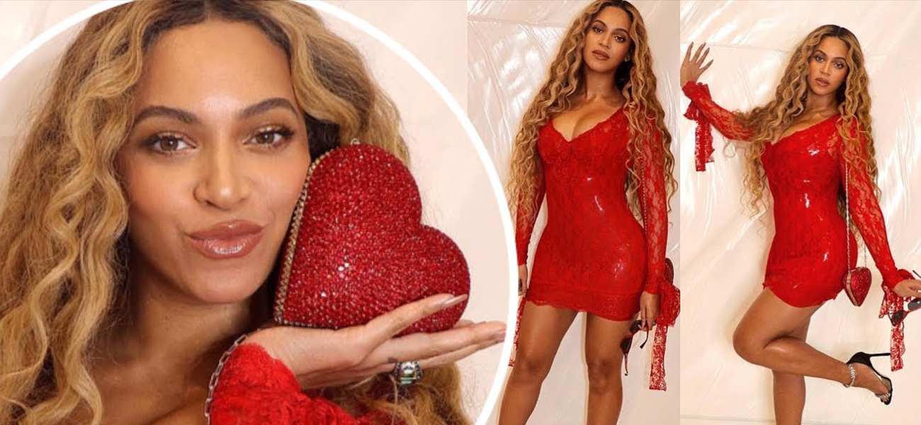 Beyonce Slays With A Red Dress On Her Mother-In-Law’s Birthday