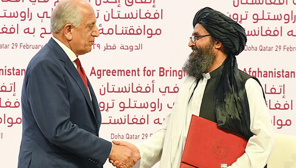 Agreement between US and Talibanb
