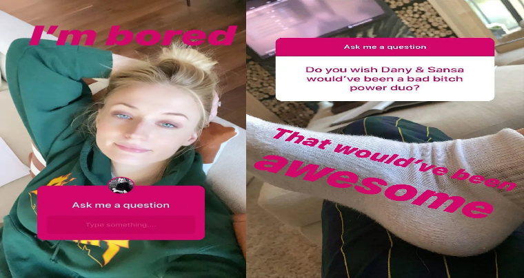 Sophie Turner Got Bored While Social Distancing And Did An IG Q&A