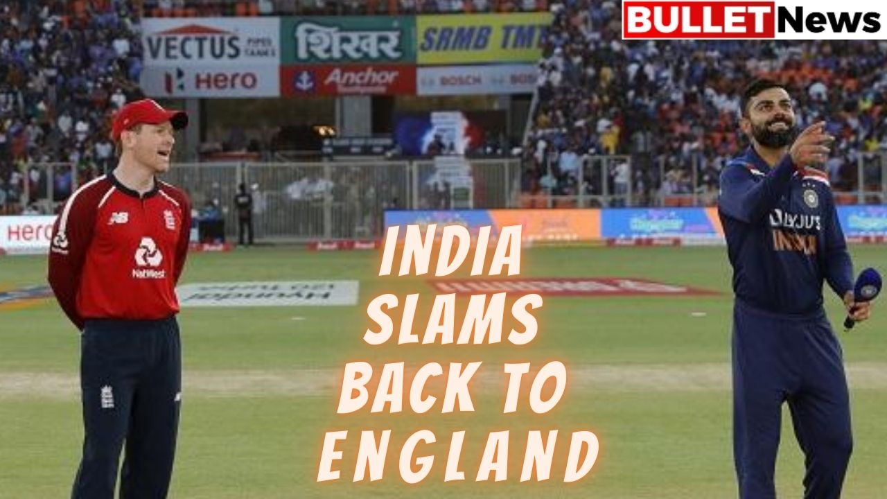 India slams back to England